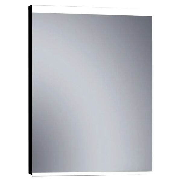 tecnomat specchio paris 60x80 cm cornice nera retroilluminato reversibile strip led 12 w luce neutra