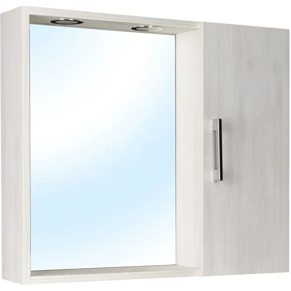 tecnomat armadietto specchio olga 1 anta destra 67x58x15 cm (lxhxp) legno bianco matrix 2 luce led 2w