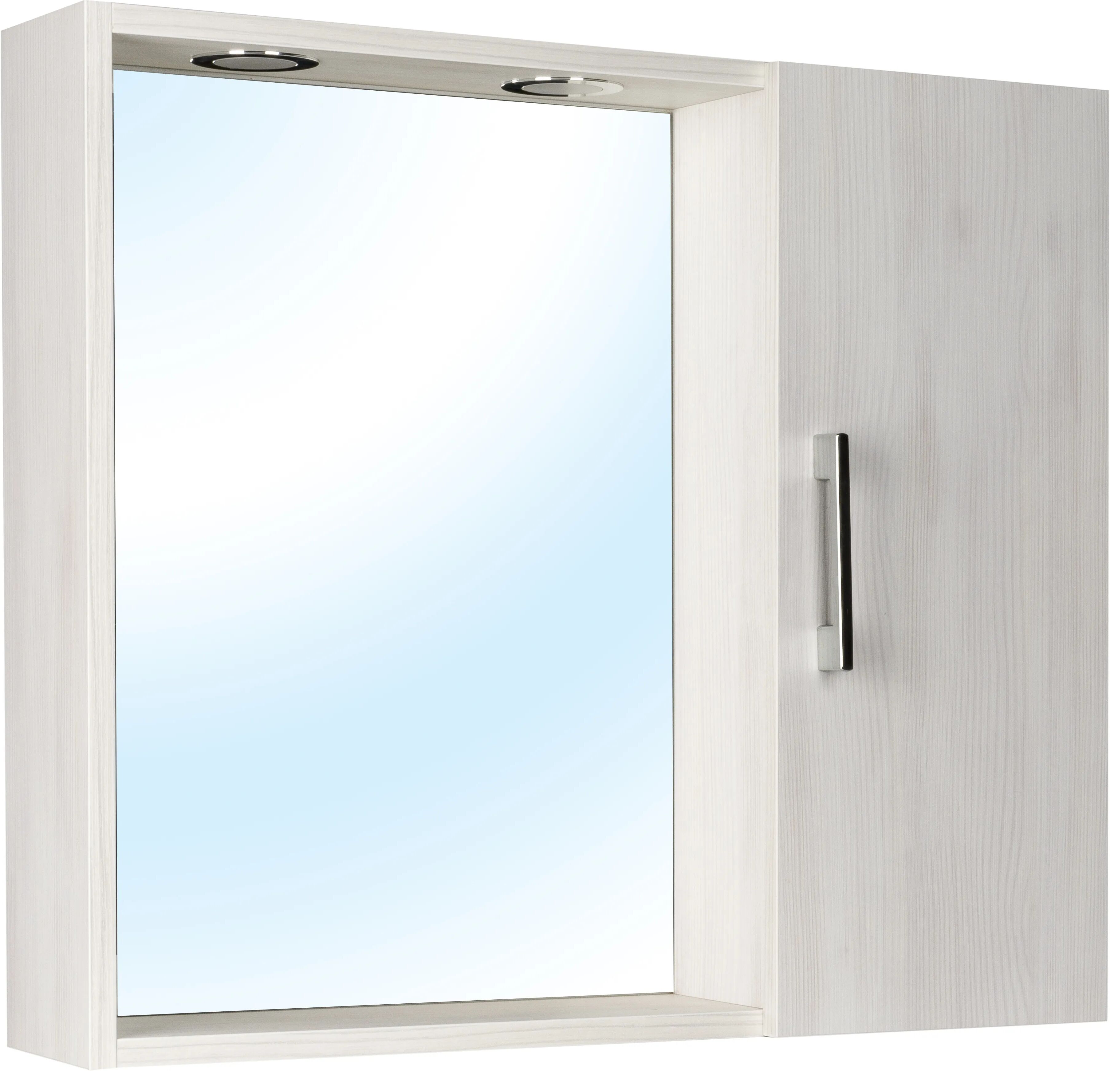 tecnomat armadietto specchio olga 1 anta destra 67x58x15 cm (lxhxp) legno bianco matrix 2 luce led 2w