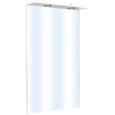 Tecnomat SPECCHIERA JESS IN LEGNO BIANCO LUCIDO 2 LUCI LED 62x104x18 cm (LxHxP) Tecnomat SPECCHIERA JESS IN LEGNO BIANCO LUCIDO 2 LUCI LED 62x104x18 cm (LxHxP)