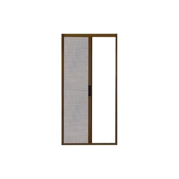 tecnomat zanzariera a rullo bronzo con chiusura magnetica 160x250 (lxh)