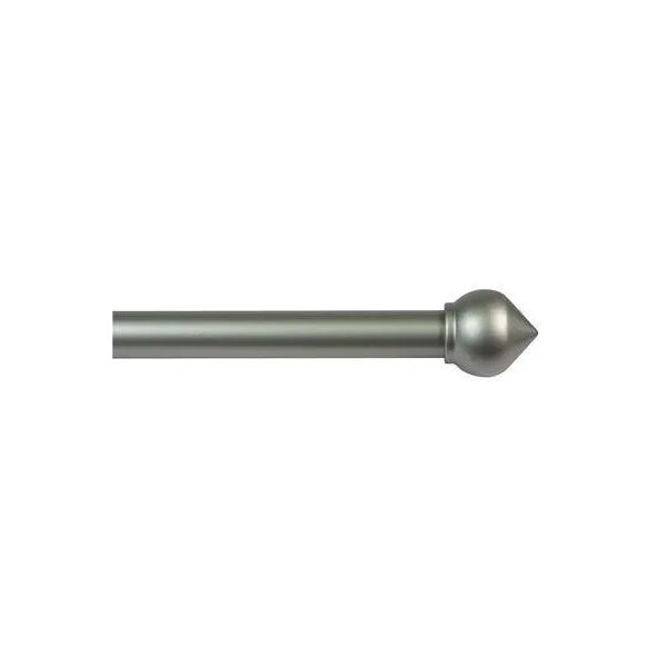 tecnomat bastone per tende bulbo Ø 20-17 mm 120-210 cm ferro nichel con accessori