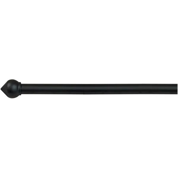 tecnomat bastone per tende bulbo Ø 20-17 mm 160-300 cm ferro nero 3 supporti