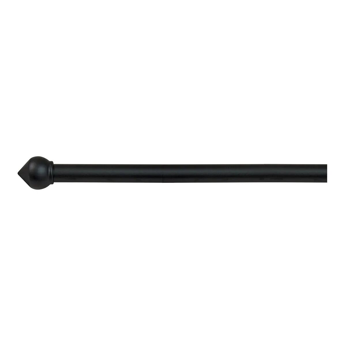tecnomat bastone per tende bulbo Ø 20-17 mm 160-300 cm ferro nero 3 supporti