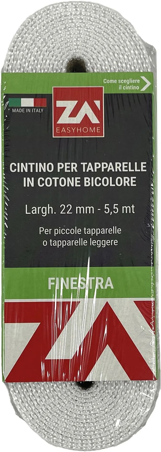 Tecnomat CINTINO PER TAPPARELLA 18 g 22 mm 5,5 m FINESTRA COTONE GRIGIO / AVANA