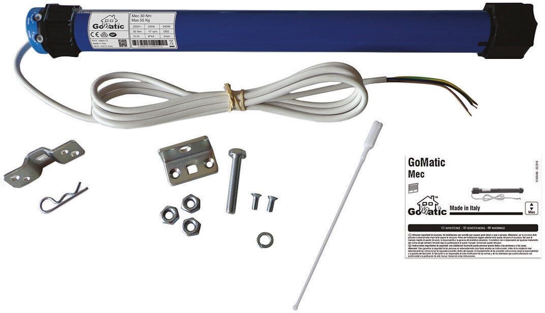 GO_MATIC Motore Tubolare Kit Tapparella Potenza 30 Nm 17 Giri/min Capacita' Di Carico 55 Kg GO_MATIC Motore Tubolare Kit Tapparella Potenza 30 Nm 17 Giri/min Capacita' Di Carico 55 Kg