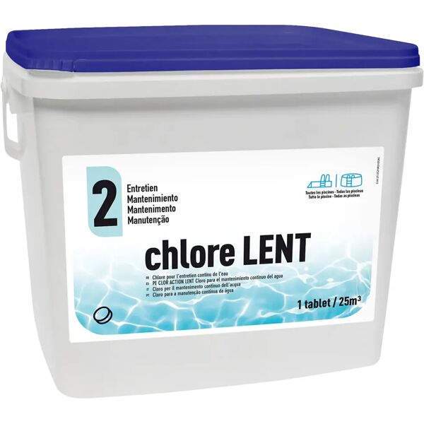 gre' cloro lento eco in pastiglie 250 g confezione 10kg per piscine