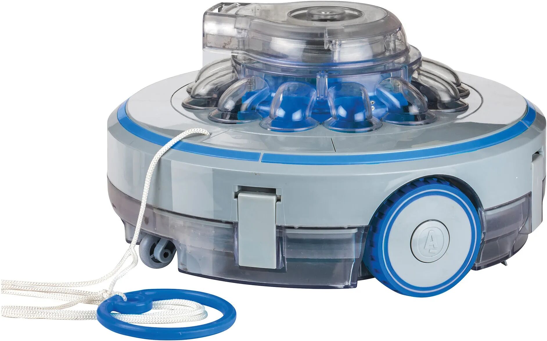 gre' robot pulizia piscine fuoriterra  cordless con fondo piatto