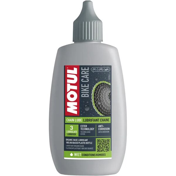 tecnomat lubrificante catene 100 ml motul bike wet condizioni umide per bici