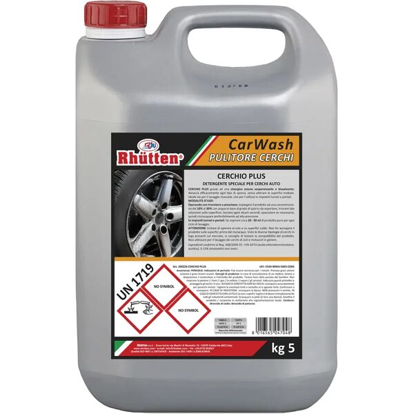 tecnomat detergente cerchi auto rhutten 5 kg concentrato professionale per autolavaggi