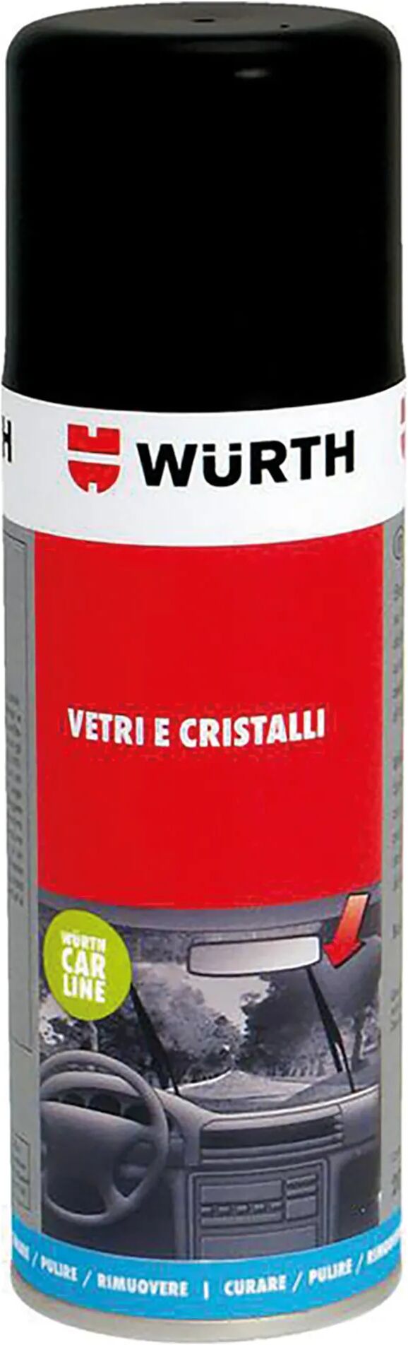 wurth pulitore professionale  vetri e cristalli spray 200 ml