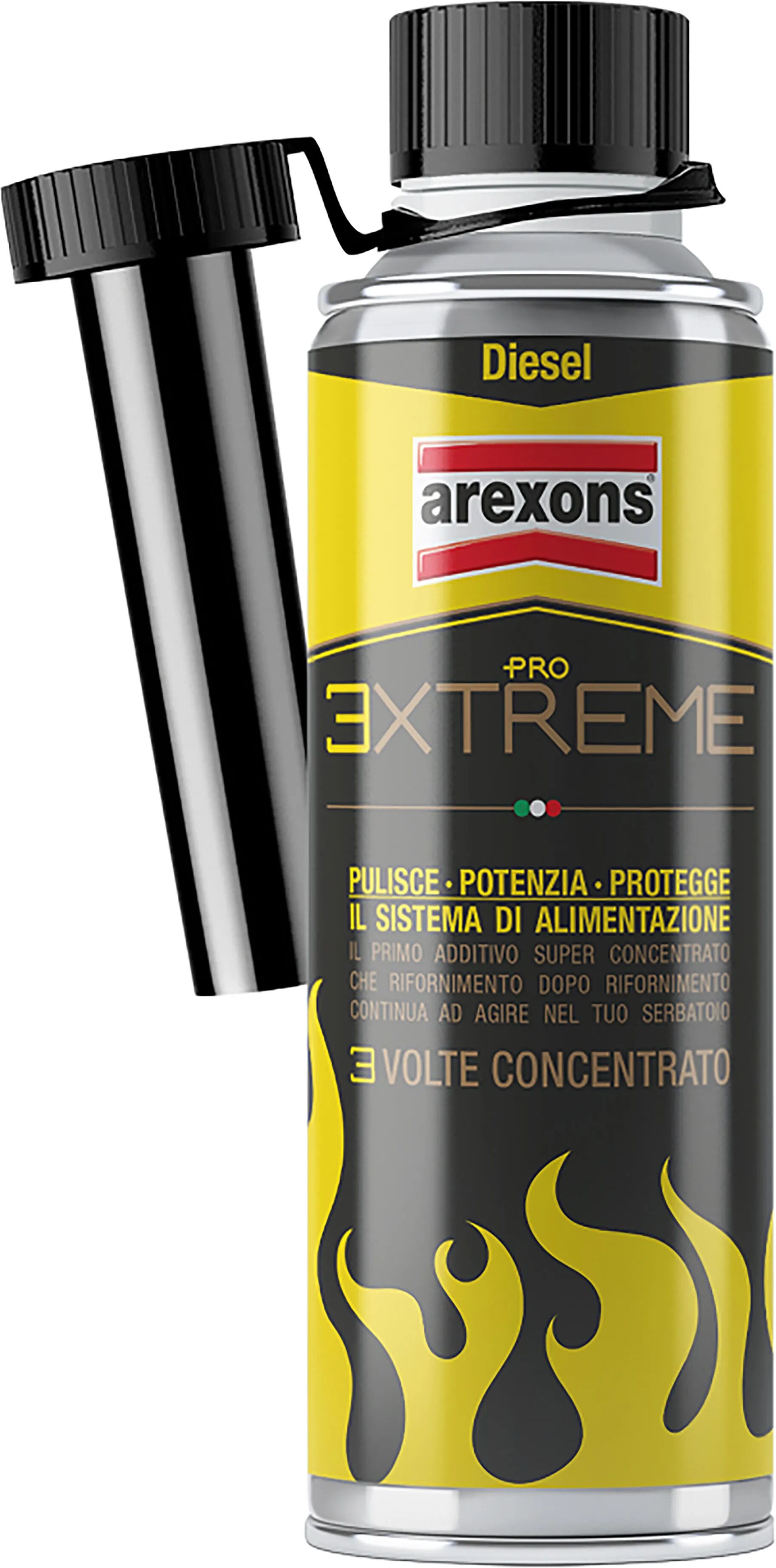 arexons additivo diesel  325 ml pulitore sistema alimentazione pro extreme potenzia e protegge