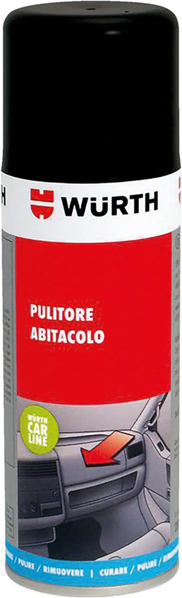 wurth pulitore professionale abitacolo  spray 200 ml