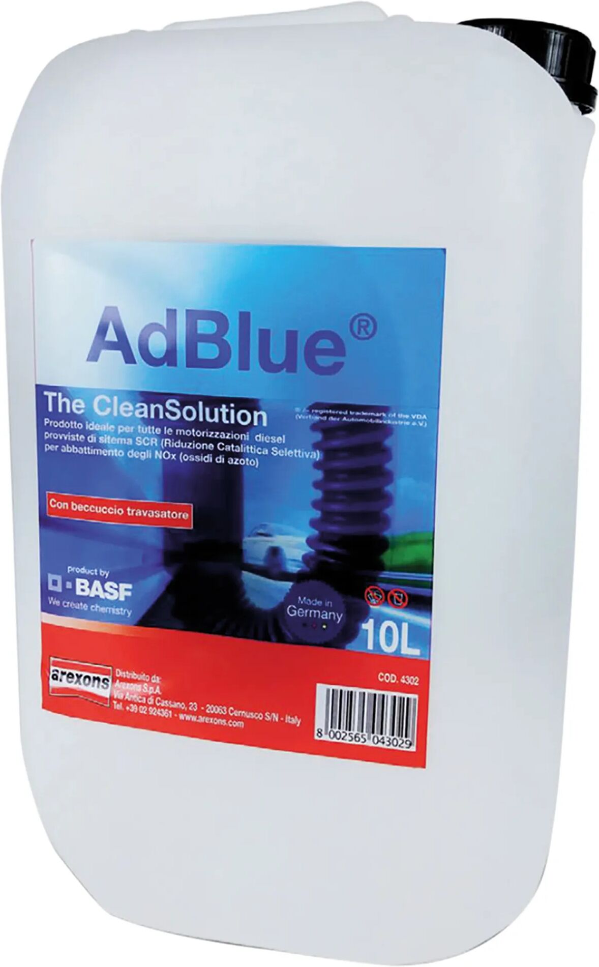 arexons liquido ad blue 10 l  basf con beccuccio