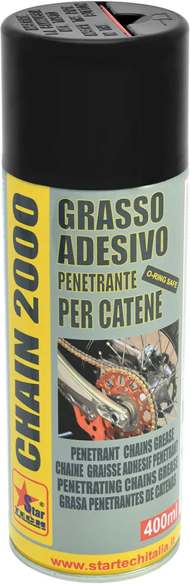 Tecnomat GRASSO ADESIVO PER CATENE SPRAY 400 ml STAR-TECH CHAIN 2000 PENETRANTE