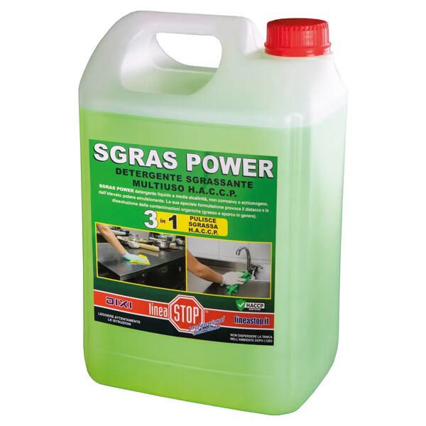 dixi detergente sgrassante power sgras 5 l haccp x tutte le superfici dure