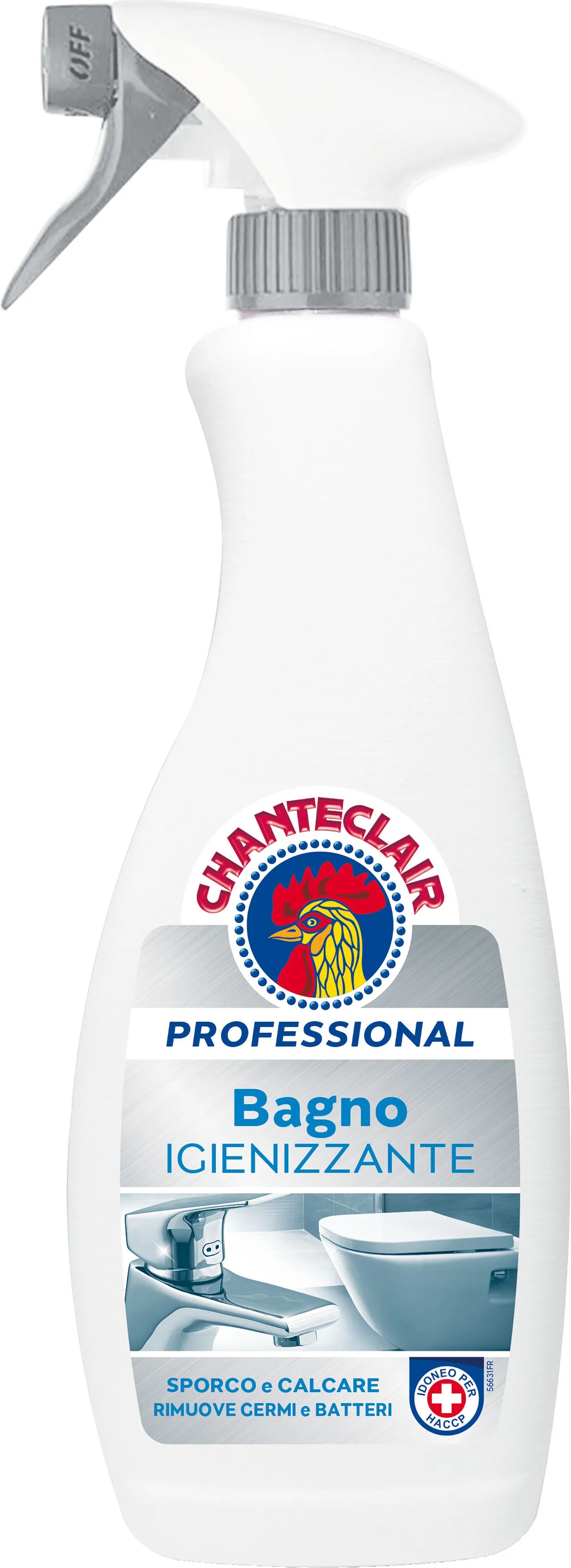 chanteclair pulitore bagno  pro 700 ml igienizzante antigoccia  idoneo protocollo haccp