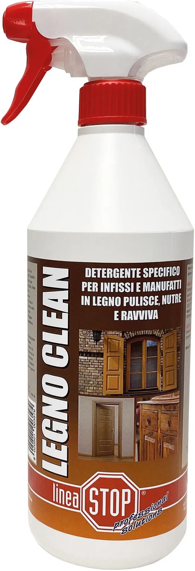 dixi detergente lineastop legno clean 750 ml specifico per infissi  e manufatti in legno