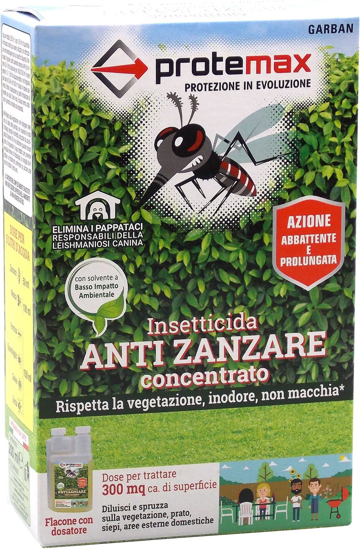 tecnomat insetticida concentrato per zanzare da diluire in acqua 200 ml superfici 300 m²