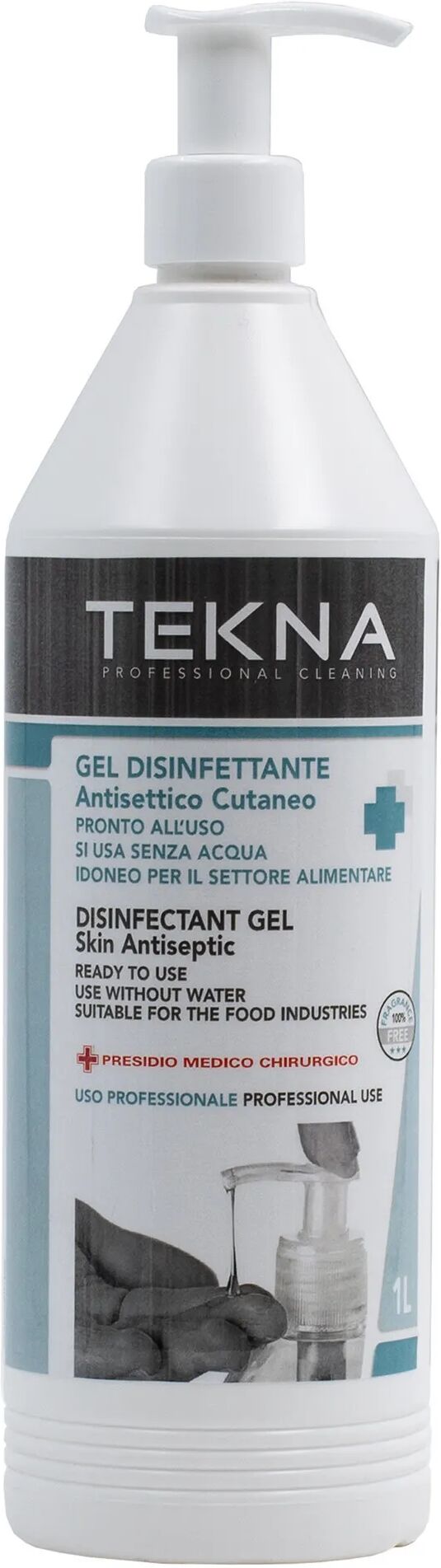 tecnomat gel disinfettante mani tekna 1 l base alcolica presidio medico chirurgico