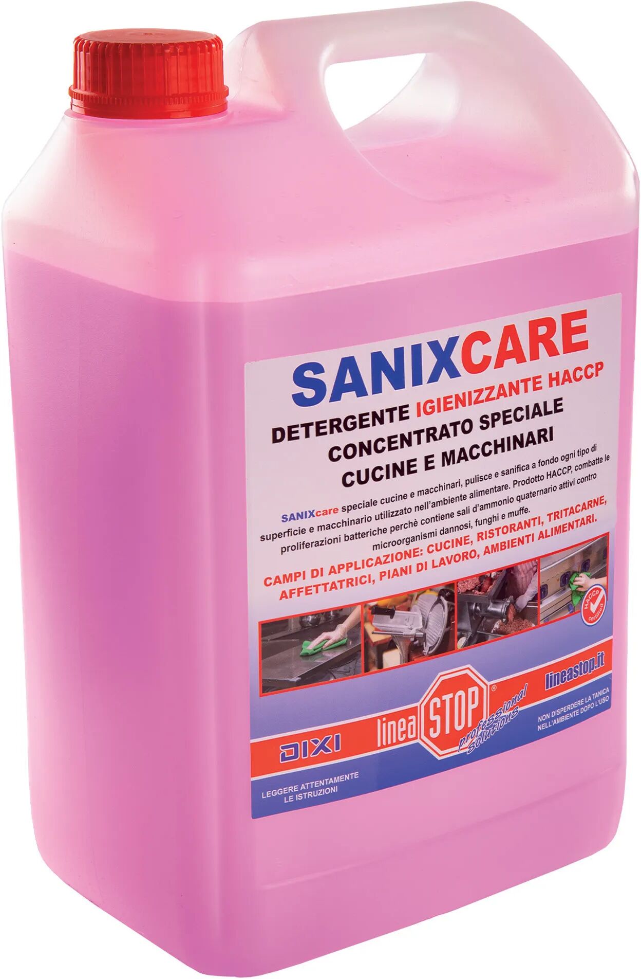 tecnomat igienizzante sanix care haccp 5 l per cucine e macchinari ristoranti e attrezzature