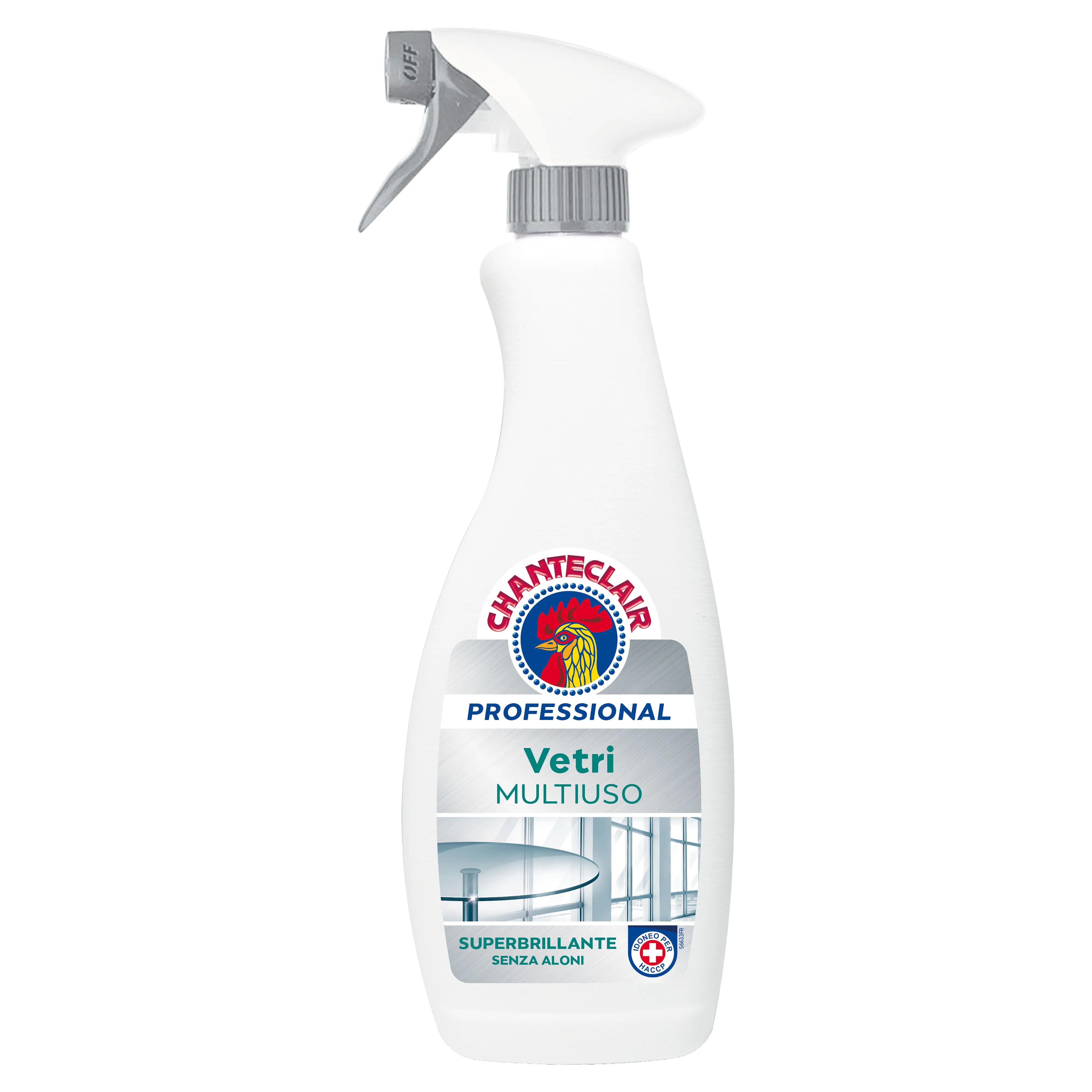 Chanteclair DETERGENTE VETRI  PRO 700 ml BRILLANTE E SENZA ALONI IDONEO PROTOCOLLO HACCP