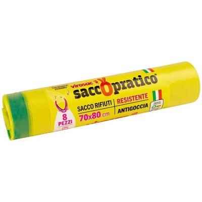 Tecnomat SACCO GIALLO VIROSAC 70x80 cm PER EC 35 80 l IN LDPE ROTOLO DA 8 PEZZI Tecnomat SACCO GIALLO VIROSAC 70x80 cm PER EC 35 80 l IN LDPE ROTOLO DA 8 PEZZI