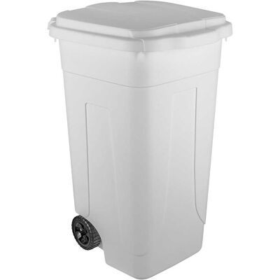 Tecnomat BIDONE CARRELLATO MOBILPLASTIC 80 l BIANCO CON COPERCHIO Tecnomat BIDONE CARRELLATO MOBILPLASTIC 80 l BIANCO CON COPERCHIO
