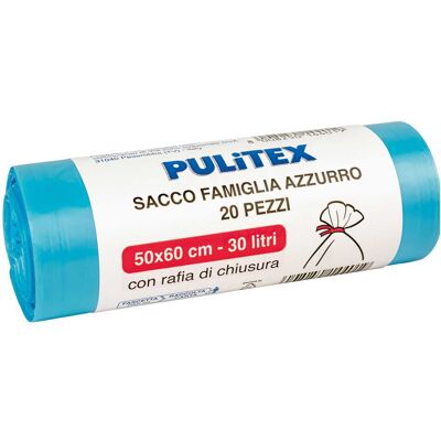 Tecnomat SACCO AZZURRO PULITEX 50x60 cm 30 l ROTOLO DA 20 PEZZI Tecnomat SACCO AZZURRO PULITEX 50x60 cm 30 l ROTOLO DA 20 PEZZI