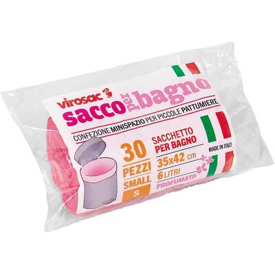 Tecnomat SACCO BAGNO VIROSAC ROSA 35x42 cm 6 l IN HDPE ROTOLO DA 30 PEZZI Tecnomat SACCO BAGNO VIROSAC ROSA 35x42 cm 6 l IN HDPE ROTOLO DA 30 PEZZI
