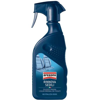 Arexons RINNOVA SEDILI AUTO 400 ml PULISCE E RAVVIVA I TESSUTI NEUTRALIZZA ODORI Arexons RINNOVA SEDILI AUTO 400 ml PULISCE E RAVVIVA I TESSUTI NEUTRALIZZA ODORI