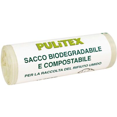 Tecnomat SACCO BIODEGRADABILE PULITEX 42x44 cm IN MATER BI ROTOLO DA 15 PEZZI Tecnomat SACCO BIODEGRADABILE PULITEX 42x44 cm IN MATER BI ROTOLO DA 15 PEZZI