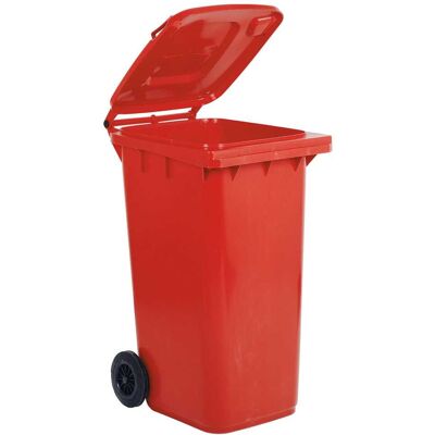 Tecnomat BIDONE CARRELLATO MOBILPLASTIC 240 l ROSSO CON COPERCHIO Tecnomat BIDONE CARRELLATO MOBILPLASTIC 240 l ROSSO CON COPERCHIO