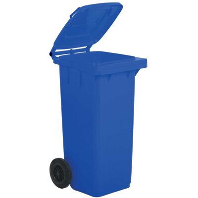 Tecnomat BIDONE CARRELLATO MOBILPLASTIC 120 l BLU CON COPERCHIO Tecnomat BIDONE CARRELLATO MOBILPLASTIC 120 l BLU CON COPERCHIO