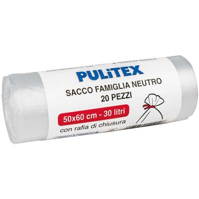 Tecnomat SACCO NEUTRO PULITEX 50x60 cm 30 l ROTOLO DA 20 PEZZI Tecnomat SACCO NEUTRO PULITEX 50x60 cm 30 l ROTOLO DA 20 PEZZI