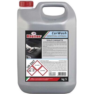 Rhutten DETERGENTE IGIENIZZANTE TESSUTI AUTO 5kg CONCENTRATO PER AUTOLAVAGGI Rhutten DETERGENTE IGIENIZZANTE TESSUTI AUTO 5kg CONCENTRATO PER AUTOLAVAGGI
