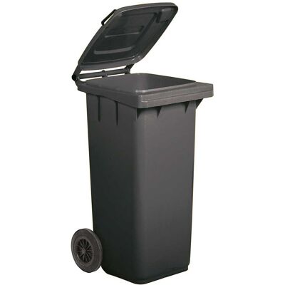 Tecnomat BIDONE CARRELLATO MOBILPLASTIC 120 l GRIGIO CON COPERCHIO Tecnomat BIDONE CARRELLATO MOBILPLASTIC 120 l GRIGIO CON COPERCHIO
