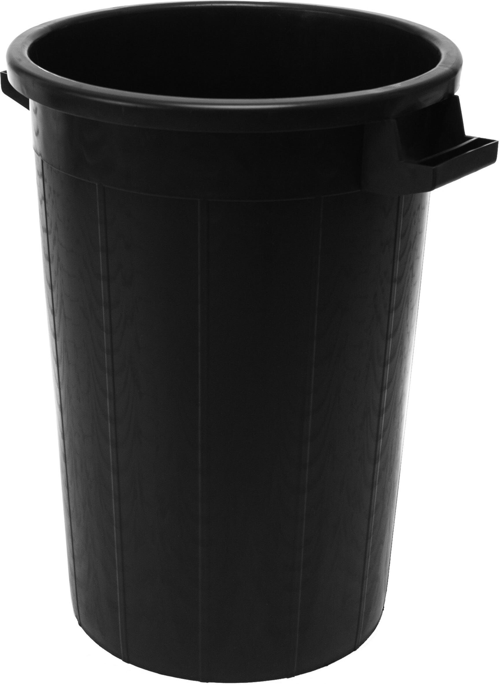 Bidone Nero Senza Coperchio 50 L H 49 Cm Ø 41 Cm Prolipopilene Bidone Nero Senza Coperchio 50 L H 49 Cm Ø 41 Cm Prolipopilene