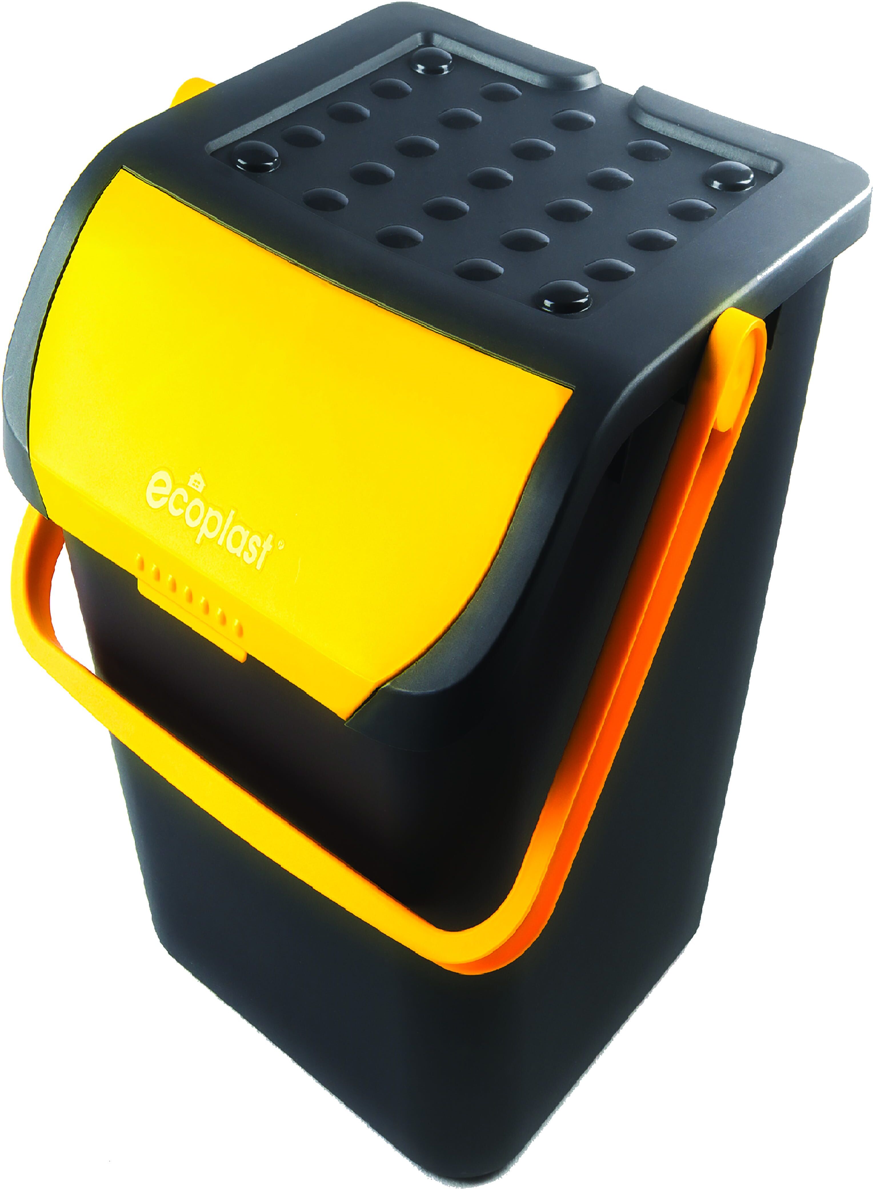 Pattumiera Ecologic 35 L Giallo Con Corpo Grigio 380x365 Mm H 450 Mm Pattumiera Ecologic 35 L Giallo Con Corpo Grigio 380x365 Mm H 450 Mm