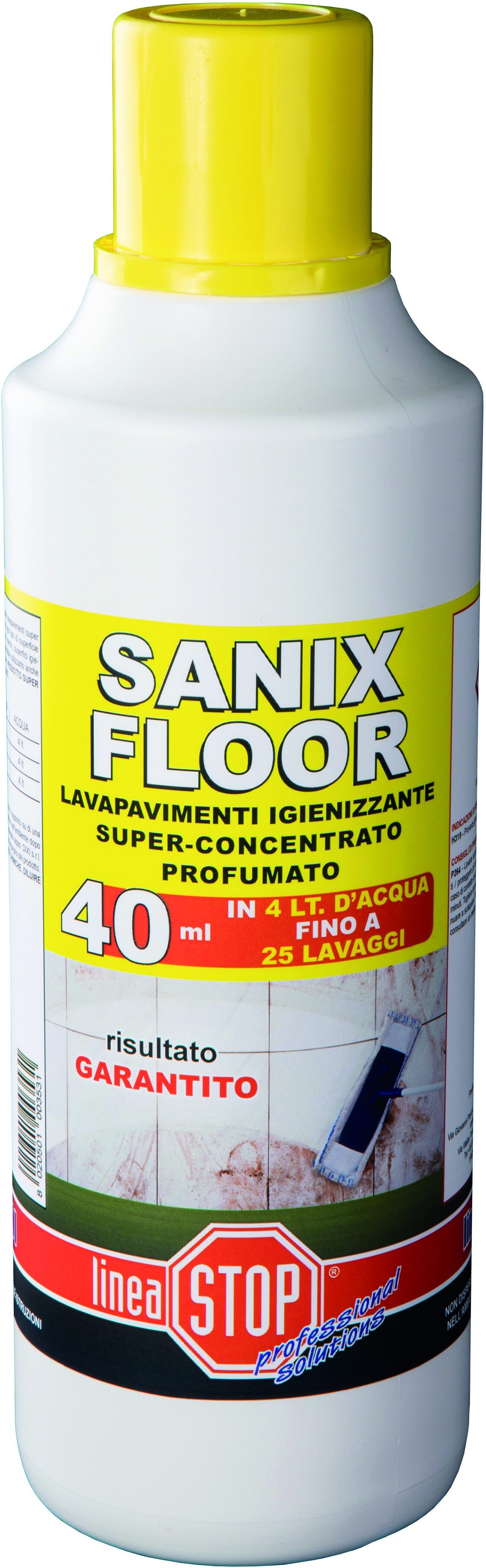 DIXI Detergente Igienizzante Sanix Floor 1 L Concentrato Per Pavimenti E Superfici Dure DIXI Detergente Igienizzante Sanix Floor 1 L Concentrato Per Pavimenti E Superfici Dure