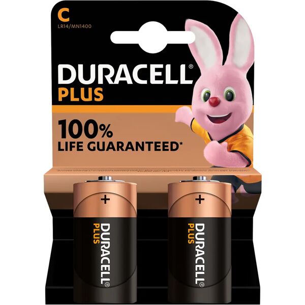 tecnomat 2 batterie duracell mezzatorcia c alcaline 3mn1400 plus100