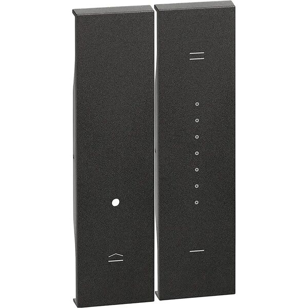 bticino cover dimmer  living now 2 moduli colore nero