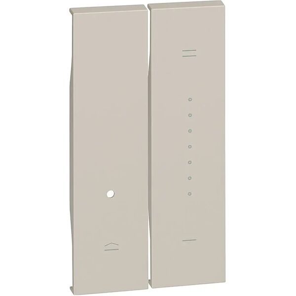 bticino cover dimmer  living now 2 moduli color sabbia