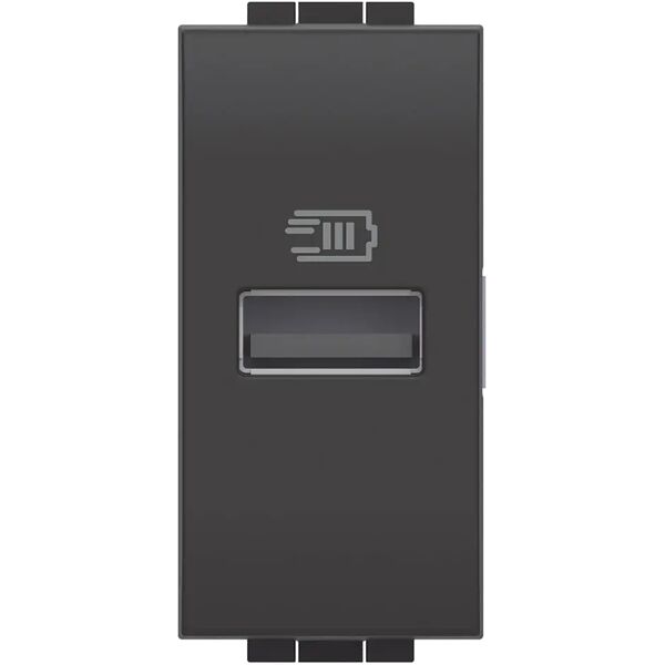 tecnomat presa usb bticino living tipo a 15w 230v 1 modulo nero tensione uscita 5vdc