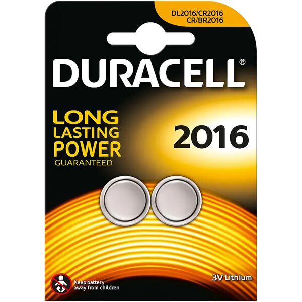 tecnomat 2 batterie duracell a bottone cr2016 lithium 3v