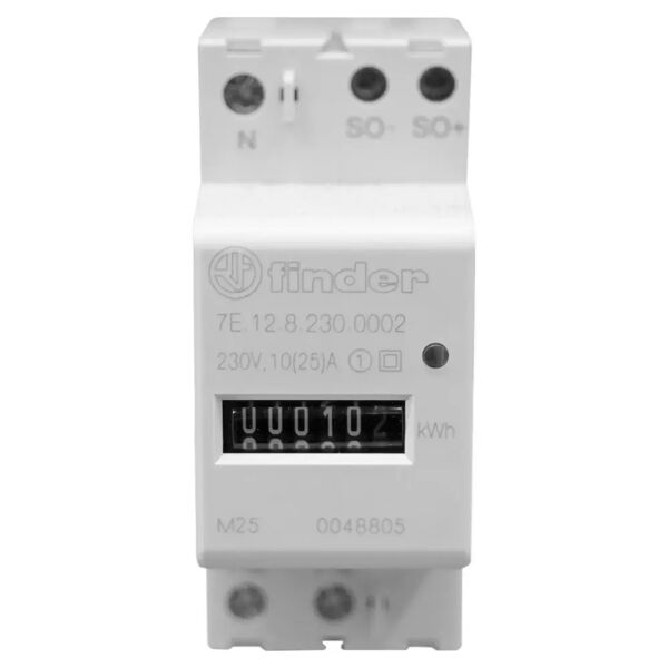 finder contatore di energia  monofase con display meccanico 25a - ac (50/60 hz) 230v