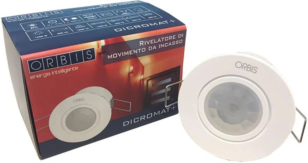 tecnomat sensore di movimento a incasso orbis carico massimo 1200w 230v 6a portata 7 m ip20