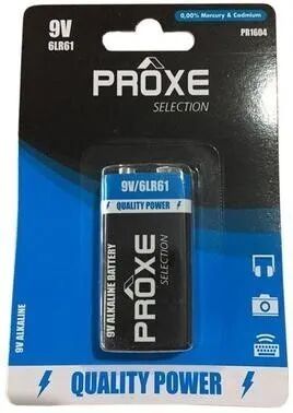 proxe batteria transistor 9v alkalina per apparecchi multifunzione