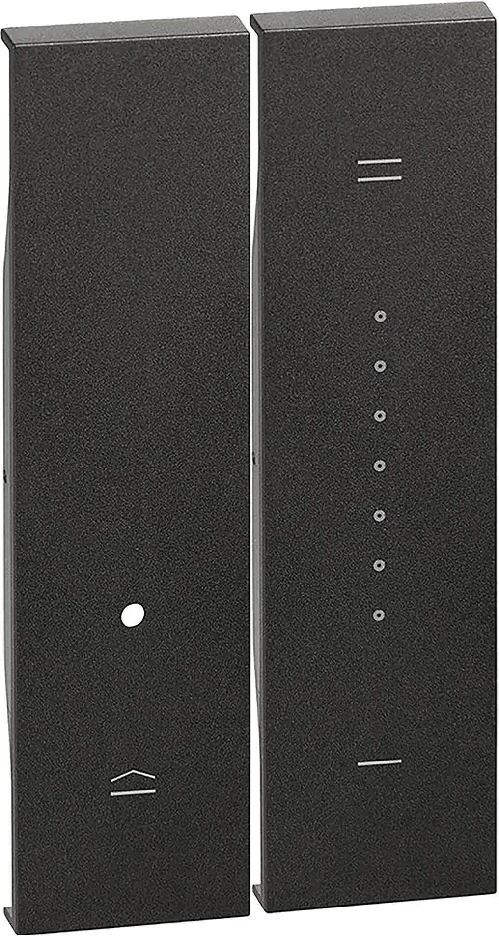 BTicino COVER DIMMER  LIVING NOW 2 MODULI COLORE NERO