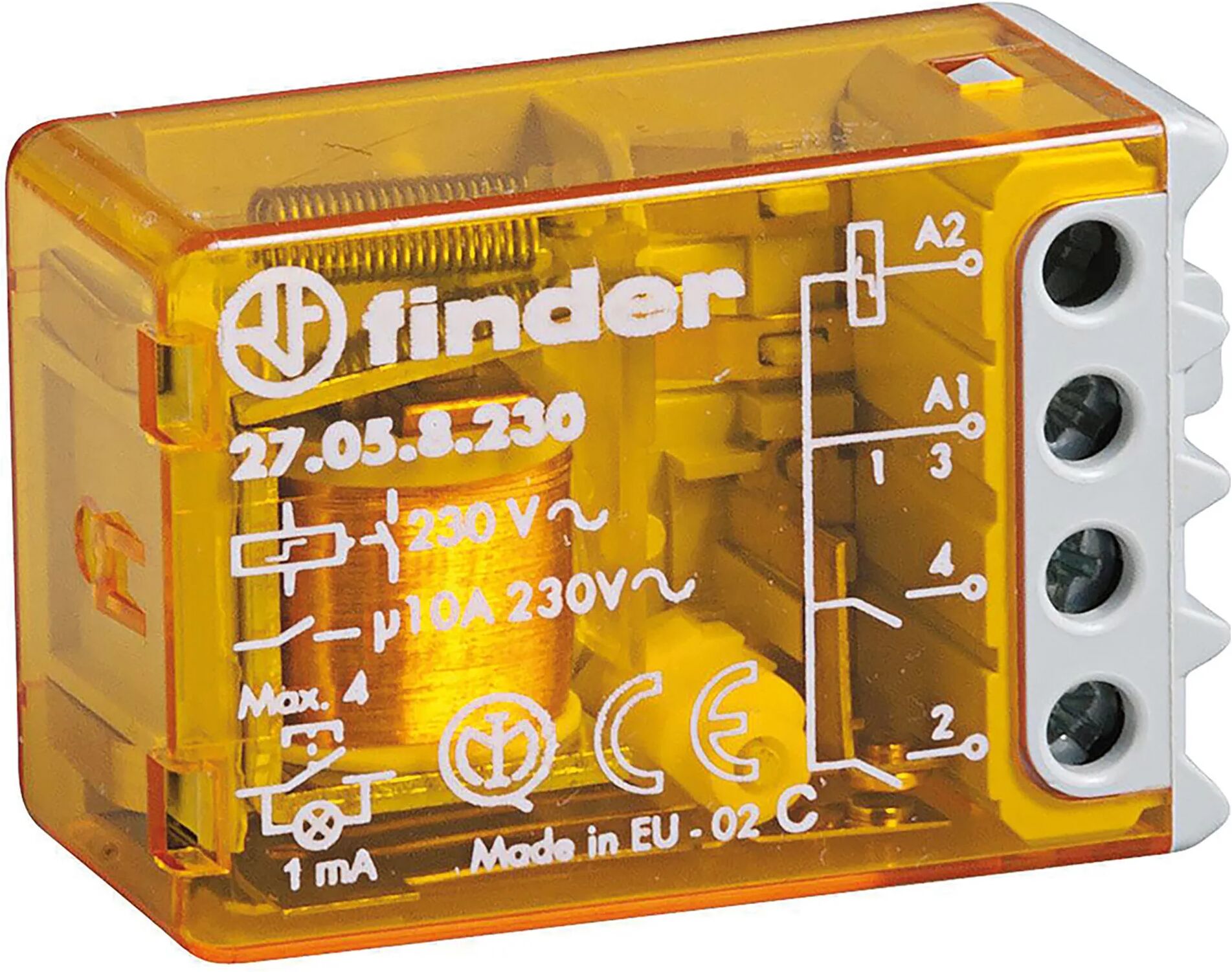 Finder RELE' AD IMPULSI  2 CONTATTI NO AC (50/60Hz) 230V COMMUTATO 4 SEQUENZE